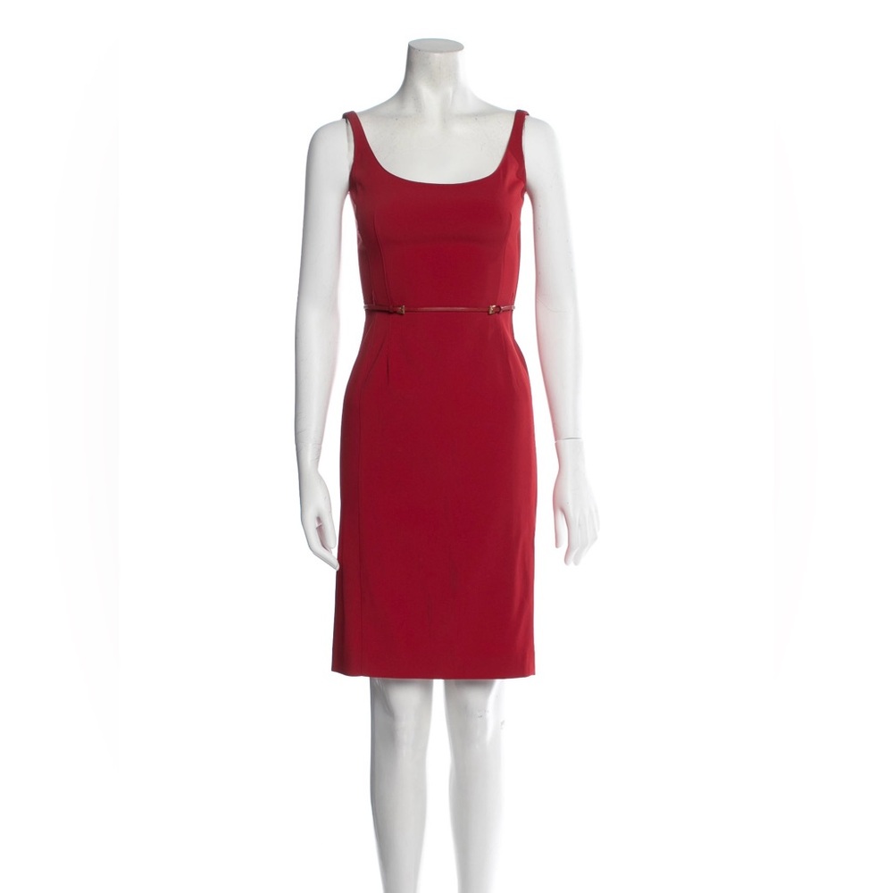 Prada Red Midi Dress